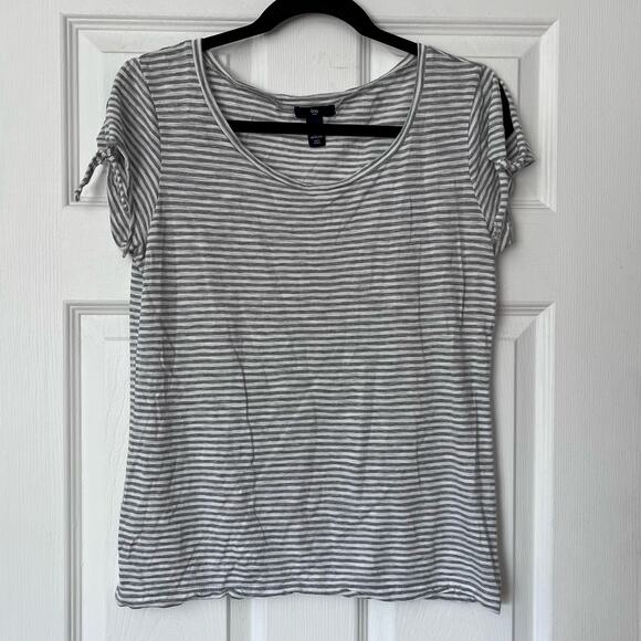 Gap Striped Tie-Sleeve Tee - Size S - Picture 1 of 6